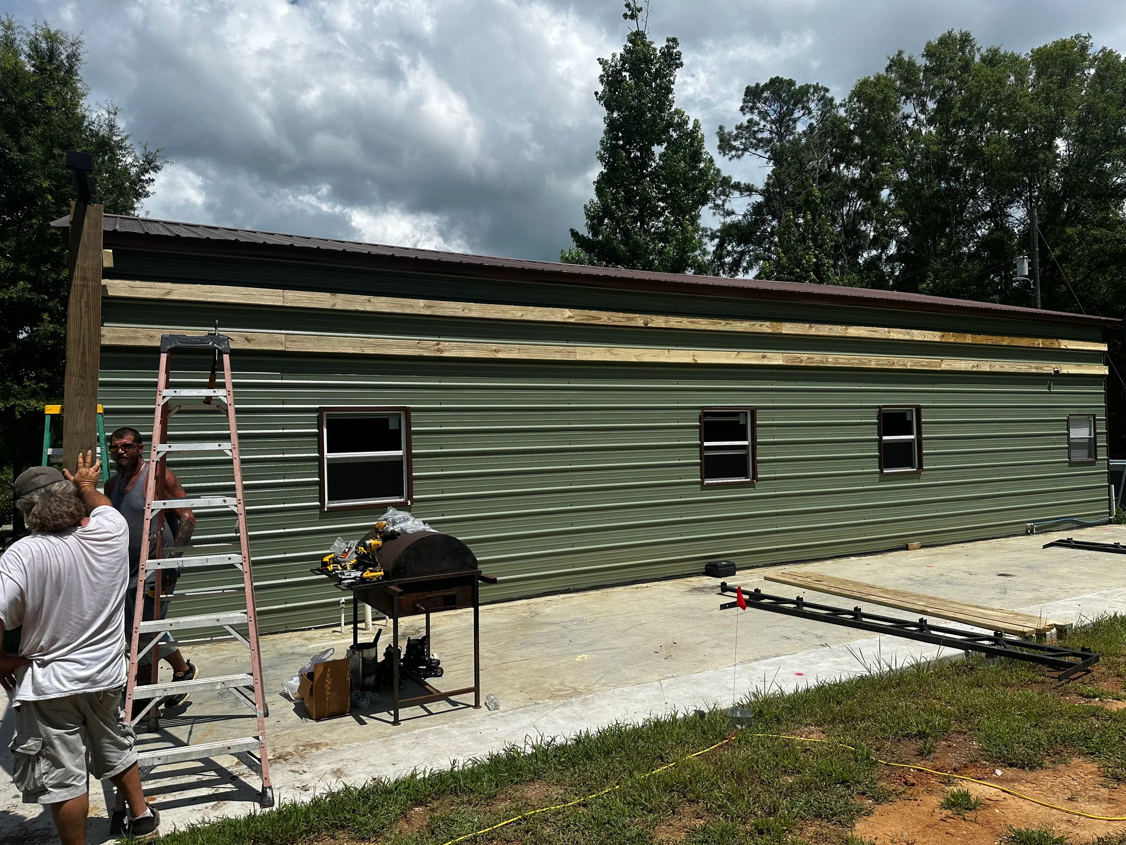 Metal-Building Lean-To Addition - before 1