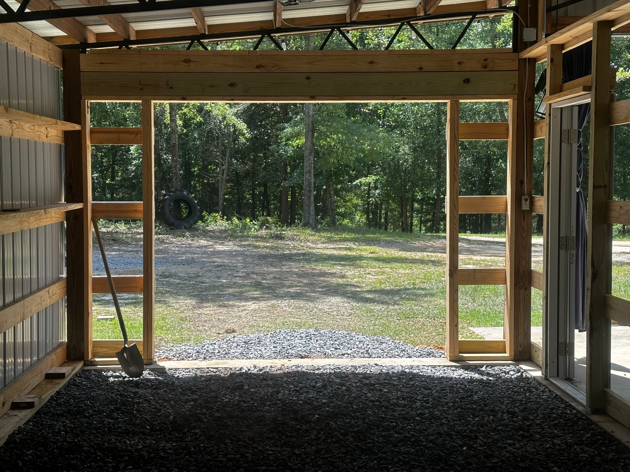 Workshop and Equipment Storage Build-Out - work in progress 6